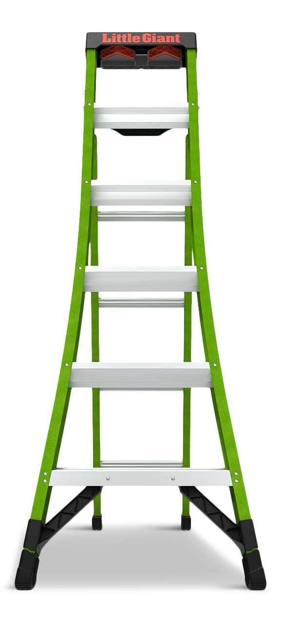 Little Giant Ladders King Kombo 3-in-1 Grade 1AA Fiberglass Ladder, 6-ft to 10-ft, 375-lb, Model# 13906-305