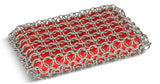 Lodge Dishwasher-Safe Cast Iron Scrubbing Pad, Red
