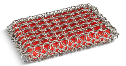 Lodge Dishwasher-Safe Cast Iron Scrubbing Pad, Red