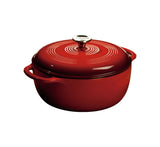 Lodge Enamel Cast Iron Dutch Oven, Red, 6-qt image 2