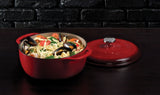Lodge Enamel Cast Iron Dutch Oven, Red, 6-qt image 7