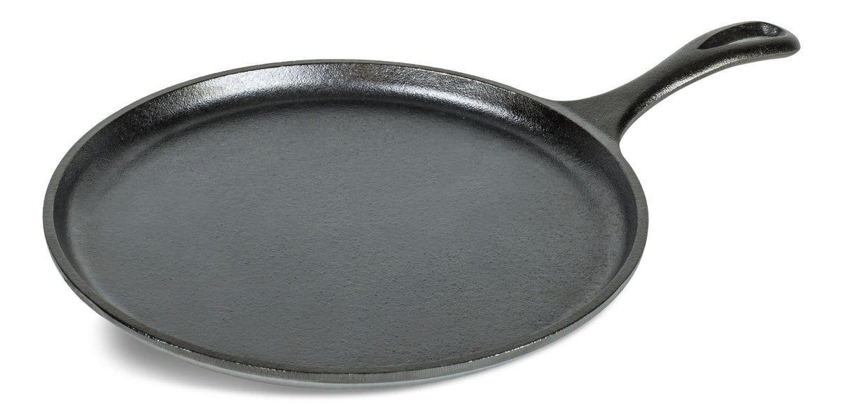 Lodge Seasoned Cast-Iron Griddle with Raised Edges, 10.5-in