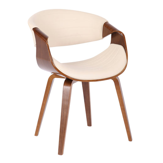 Lumisource Symphony Faux Leather Dining/ Accent Chair, Cream