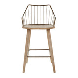 Lumisource Winston Fixed-Height Counter Stool, Wood, 26-in image 2