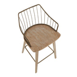 Lumisource Winston Fixed-Height Counter Stool, Wood, 26-in image 3
