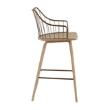 Lumisource Winston Fixed-Height Counter Stool, Wood, 26-in image 4