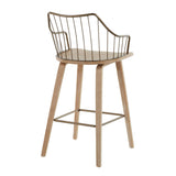 Lumisource Winston Fixed-Height Counter Stool, Wood, 26-in image 6