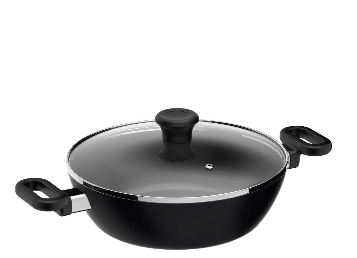 Maharaja 3.4qt Non-Stick Karahi with lid 26cm 10.25in