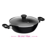 Maharaja 3.4qt Non-Stick Karahi with lid 26cm 10.25in image 4