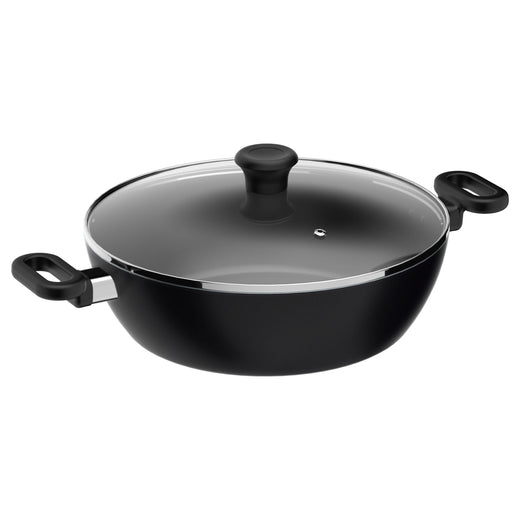 Maharaja 5.6qt Non-Stick Karahi with lid 30cm 12in