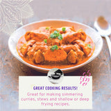 Maharaja 5.6qt Non-Stick Karahi with lid 30cm 12in image 5