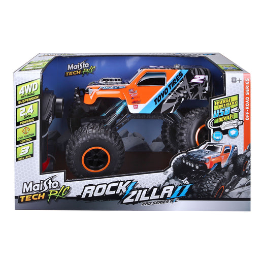 Maisto Tech Remote Controlled Indoor/Outdoor Rockzilla Truck Vehicle Toy, Ages 8+