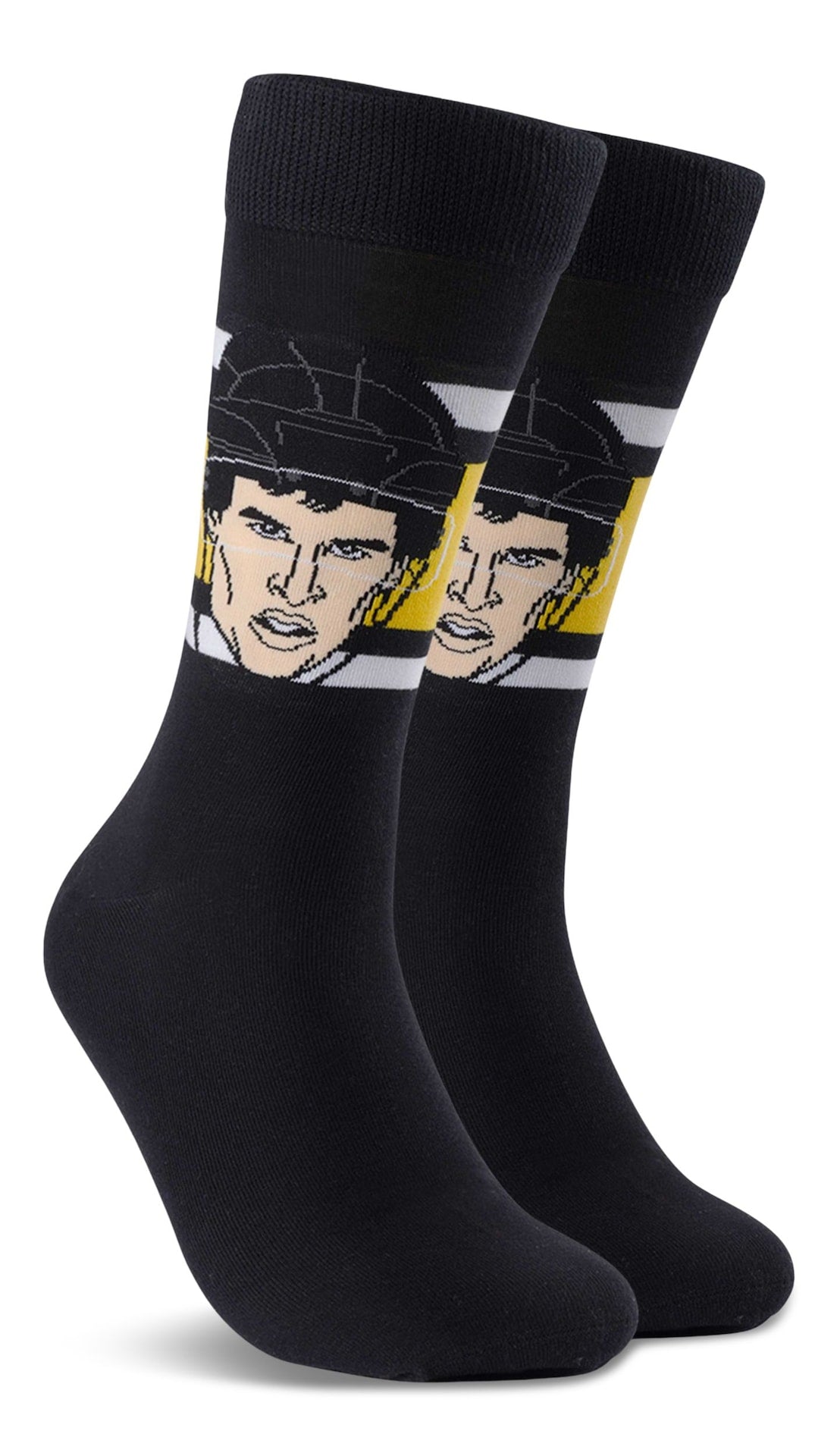 Major League Socks NHL Pittsburgh Penguins Sidney Crosby "Sockey" Crew Socks, Adult, One Size