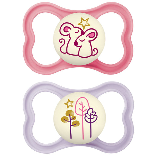 MAM Glow in the Dark Night Pacifier, 6-16 Months, 2-pk