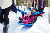 Manitou Kids' Large 3-Person Lightweight Plastic Winter Snow Sled/Toboggan image 8