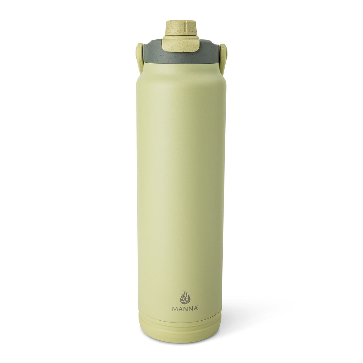 Manna Avalon Eco Stainless Steel Insulated Bottle, 40-oz, Moss, with Handle