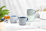 Manna Blue Strip Stackable Mugs, Assorted Colours, 4-pk image 7