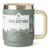 Manna Boulder Eco Stainless Steel Insulated Mug, 14-oz, Midnight, with Handle image 2