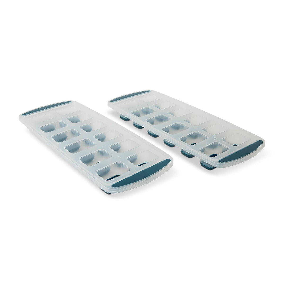 Manna Easy Release Pop-Out Rectangular Ice Cube Trays, Blue, 2-pk, Dishwasher Safe