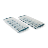 Manna Easy Release Pop-Out Rectangular Ice Cube Trays, Blue, 2-pk, Dishwasher Safe