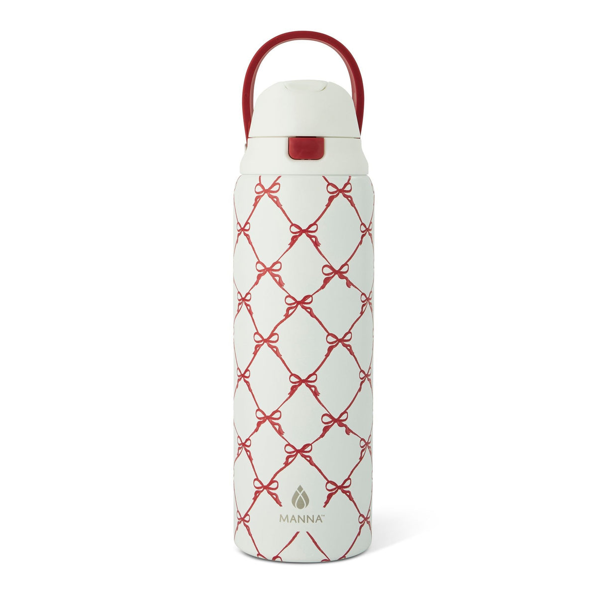 Manna Hydra 946-mL Stainless Steel Bottle with Bows Design