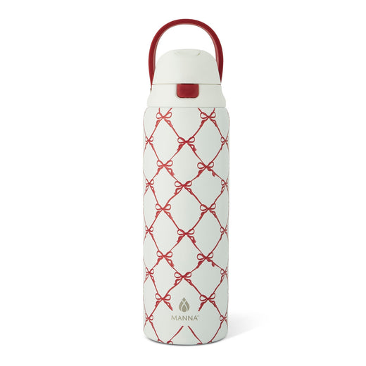 Manna Hydra 946-mL Stainless Steel Bottle with Bows Design