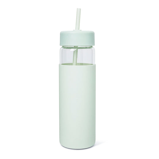 Manna Swing Glass Tumbler with Straw, 24-oz, Assorted Colours