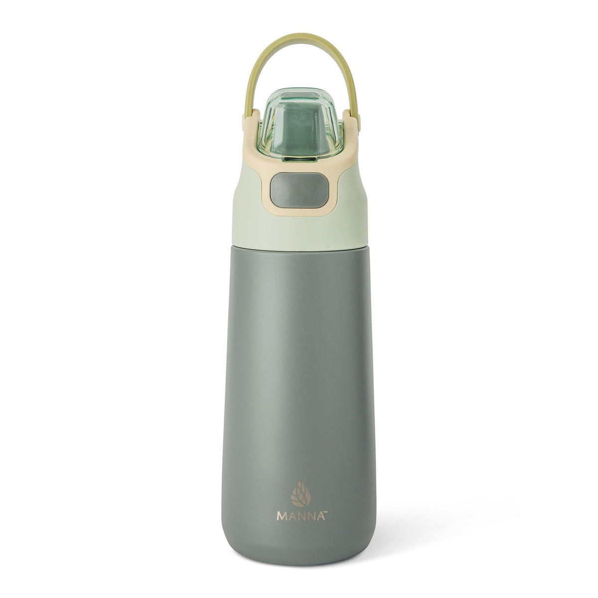 Manna Tandem Eco Stainless Steel Insulated Bottle, 16-oz, Midnight, with Permalock Lid
