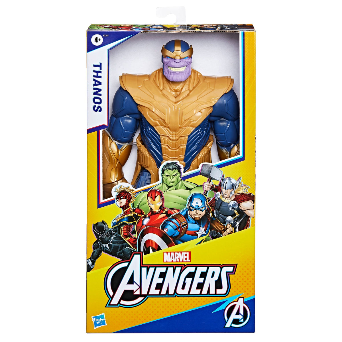 Marvel Avengers Titan Hero Series Blast Gear Deluxe Thanos Action Figure, 12-in Toy