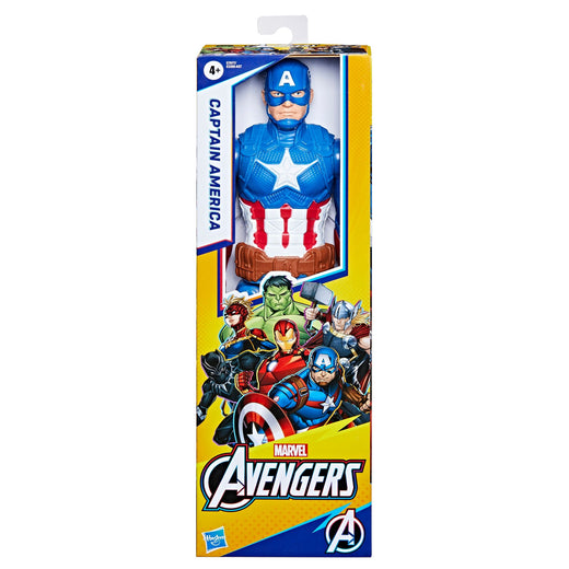 Marvel Avengers Titan Hero Series Captain America Action Figure, 12-in Toy, Ages 4+
