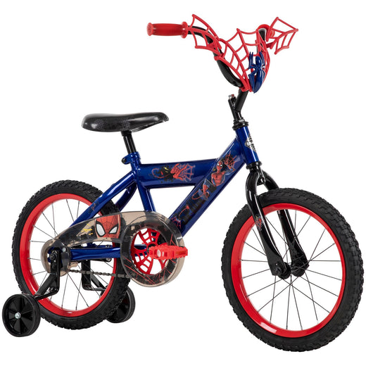 Marvel Spider-Man Kids' Bike, 16-in Wheel, Red/Blue