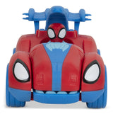 Marvel Spidey & His Amazing Friends Spidey-Rex Racer Vehicle, 2-in-1, Darts Included, Ages 3+ image 2