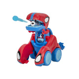 Marvel Spidey & His Amazing Friends Spidey-Rex Racer Vehicle, 2-in-1, Darts Included, Ages 3+ image 7