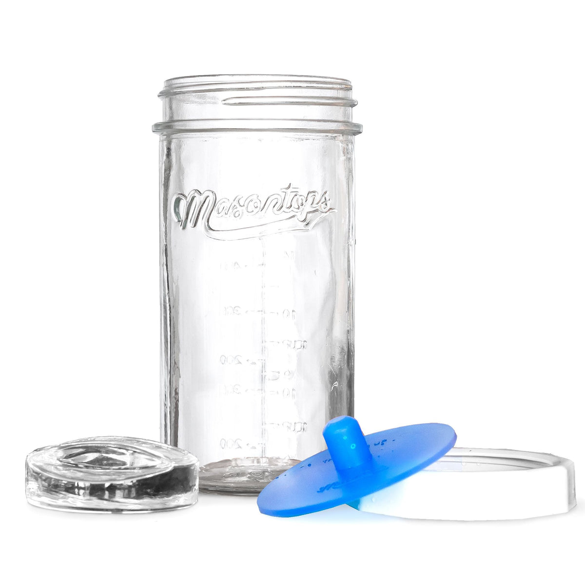 Masontops Vegetable Fermentation Starter Kit with 709-mL Jar, Glass Weight and Fermenting Lid