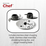 MASTER Chef 2-Speed Electric Food Processor with Pulse Function, Black image 7
