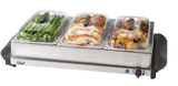 MASTER Chef 3-Tier Buffet Server/Food Warmer with Warming Tray, Stainless Steel, 300W image 3