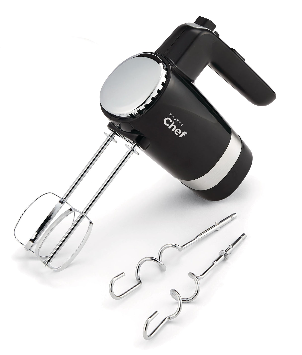MASTER Chef 300W 5-Speed Electric Hand Mixer with Storage Base, Black