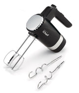 MASTER Chef 300W 5-Speed Electric Hand Mixer with Storage Base, Black