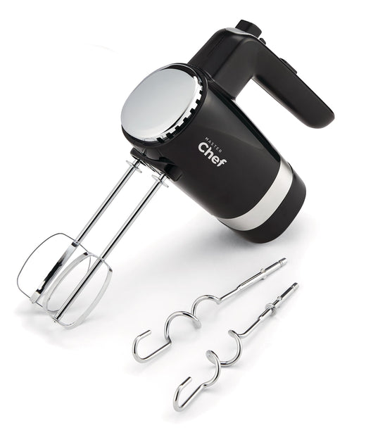 MASTER Chef 300W 5-Speed Electric Hand Mixer with Storage Base, Black