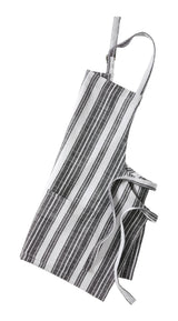 Master Chef Adjustable Stripped Apron for Cooking, Black & White, One Size image 3