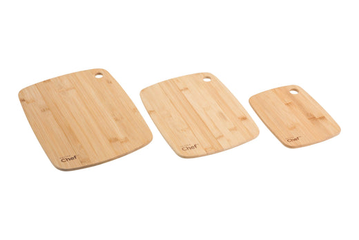 Master Chef Bamboo Cutting Board, Assorted Sizes, 3-pk
