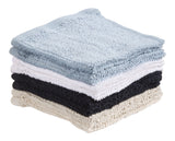 Master Chef Bar Mop Dish Cloths, Black, Grey & Dusty Blue, 12-in, 8-pk image 3