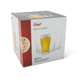 MASTER Chef Beer Glasses Set, 540-mL, Lead-Free, 4-pc image 4