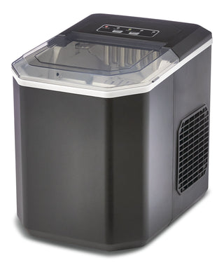 Master Chef Compact Countertop Ice Maker with LED Display, 26-lb Ice/Day, Black
