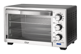 MASTER Chef Convection Toaster Oven with 4 Functions, Stainless Steel, Black, 6-Slices image 2