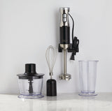 MASTER Chef Corded Hand Blender with Whisk, Stainless Steel, Black image 5