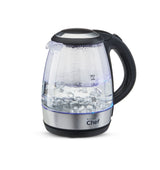 MASTER Chef Cordless Electric Kettle with Auto Shut Off & Blue Light, Glass, 1.2L