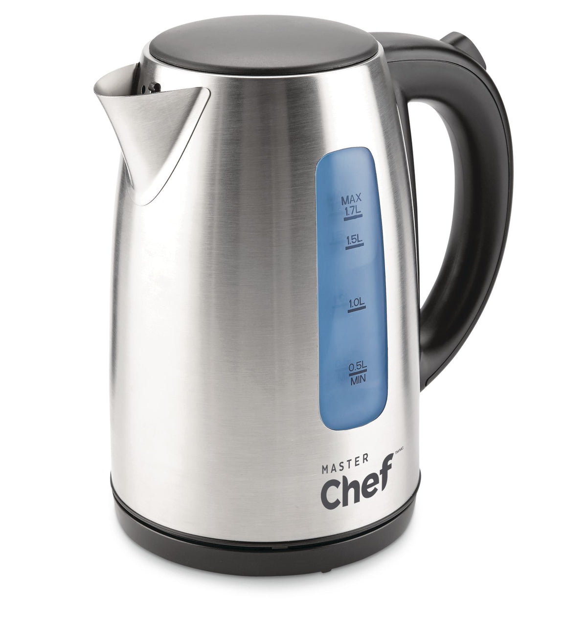 MASTER Chef Cordless Electric Kettle with Auto Shut Off, Stainless Steel, 1.7-L