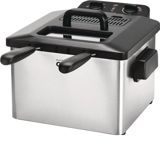 MASTER Chef Deep Fryer with 2 Basket Capacity, Stainless Steel, 4.5-L