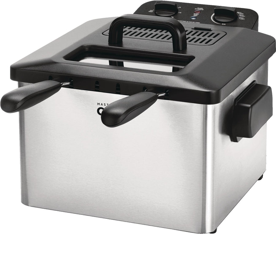 MASTER Chef Deep Fryer with 2 Basket Capacity, Stainless Steel, 4.5-L